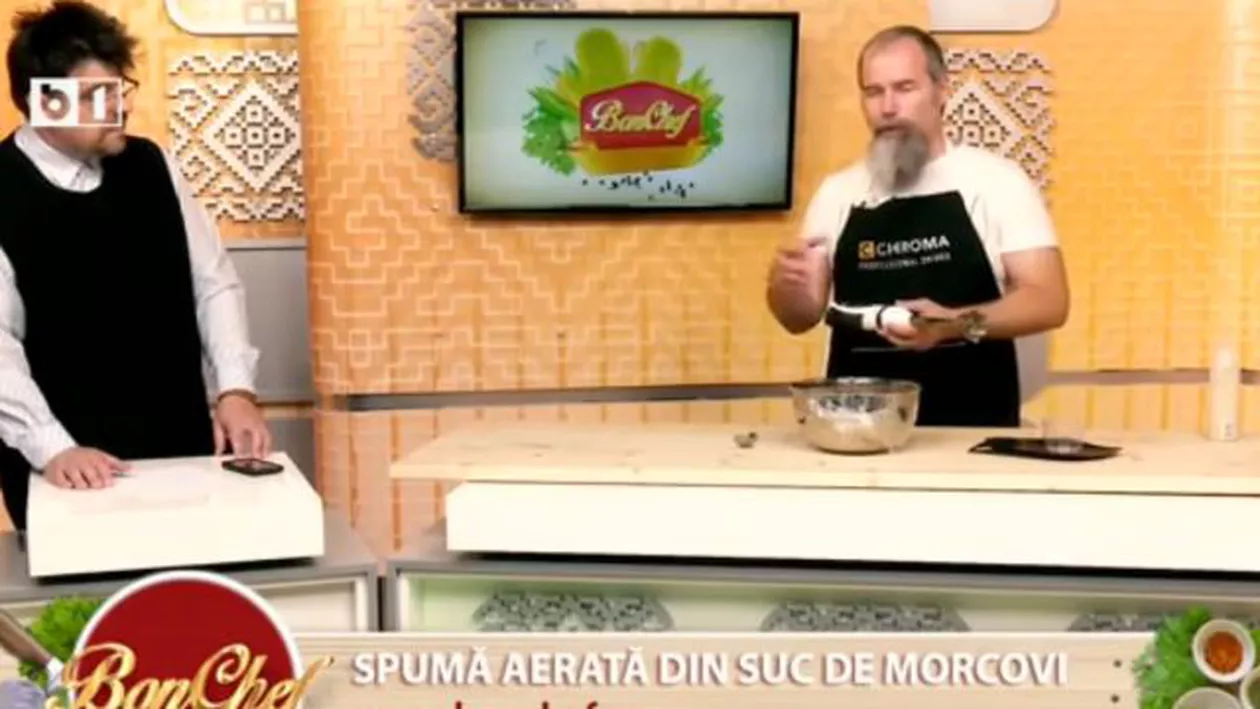 ”BonChef": Răzvan Cruceanu, despre tainele bucătăriei moleculare (VIDEO)