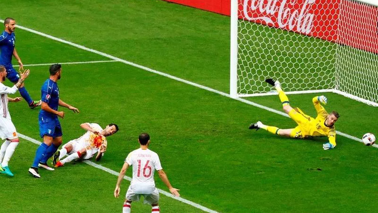 EURO 2016: Italia a învins campioana europeană Spania cu 2-0 și s-a calificat în sferturi