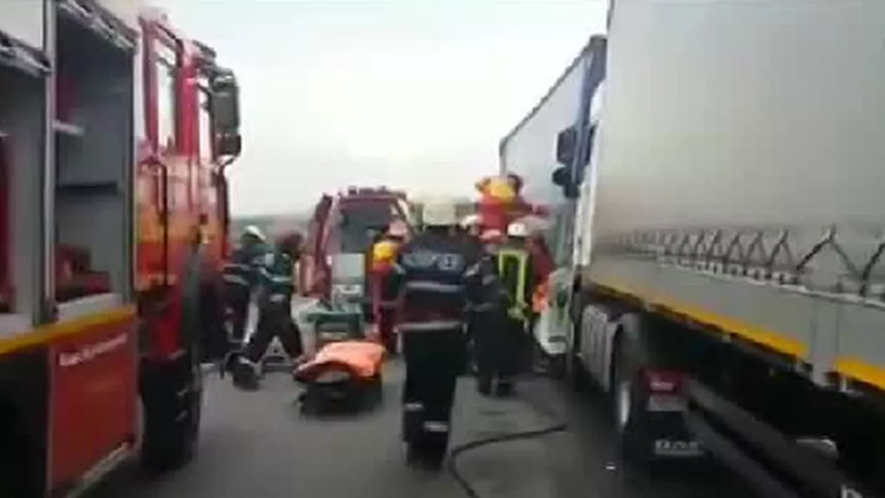 Tragedie pe DN 13! O persoană a murit și alte 5 au fost rănite (VIDEO)