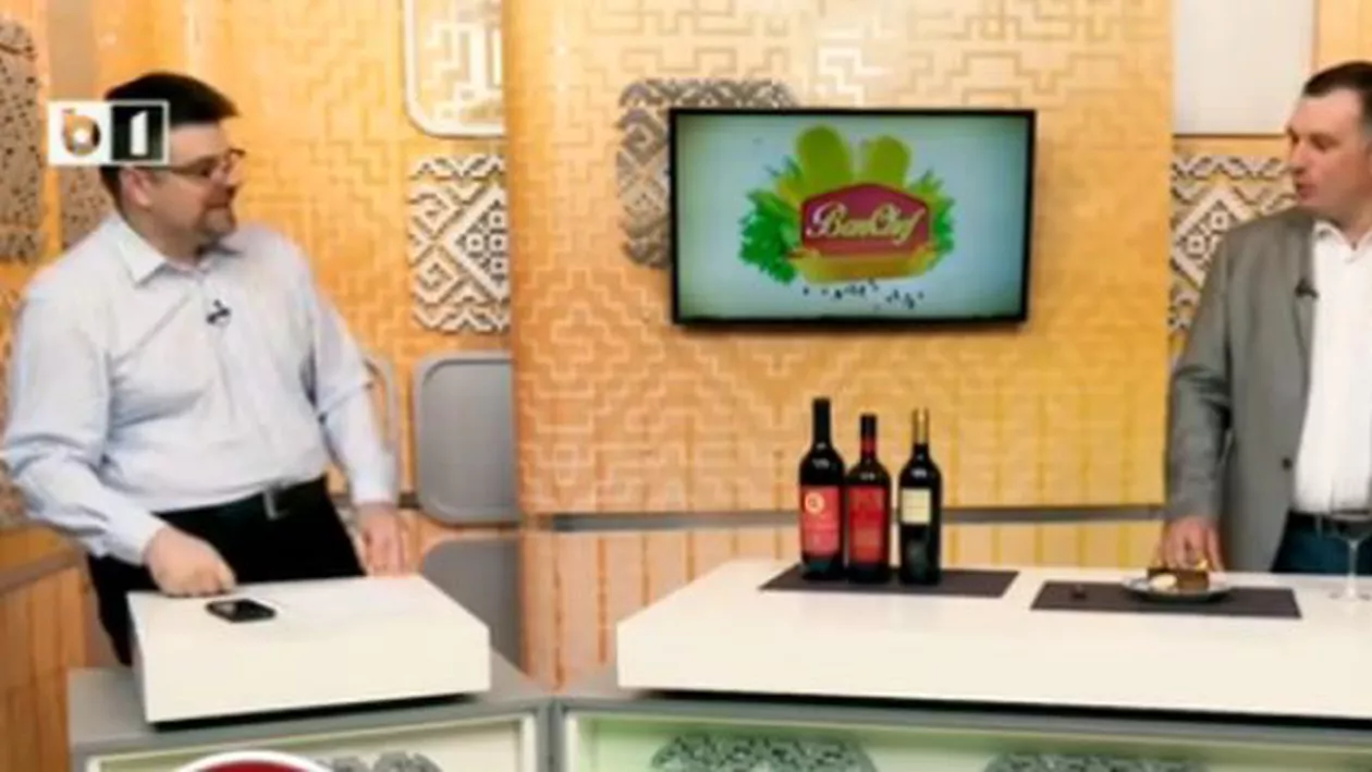 "BonChef". Răzvan Avram și somelierul Cristian Grigore, despre asocierea dintre vinurile roșii dulci și desert (VIDEO)