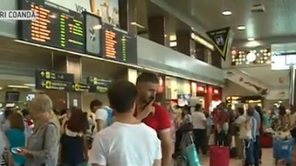 Toate zborurile din București spre Istanbul, anulate: Sute de români care vor să plece spre Turcia, la coadă pe aeroportul Otopeni (VIDEO)