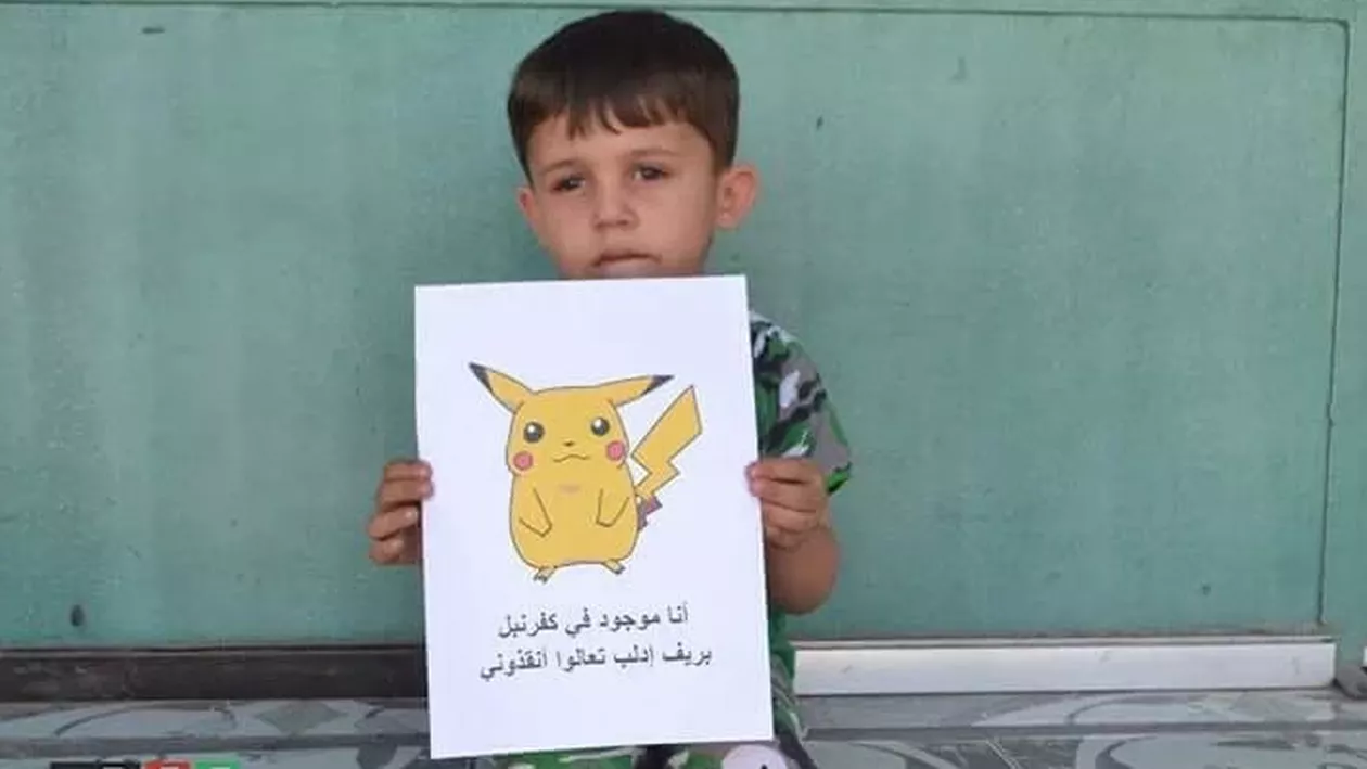 ”Găsiţi-ne şi veniţi să ne salvaţi!” - Apelul disperat al copiilor sirieni, care se folosesc de poze cu pokemoni, a impresionat o lume întreagă (FOTO)