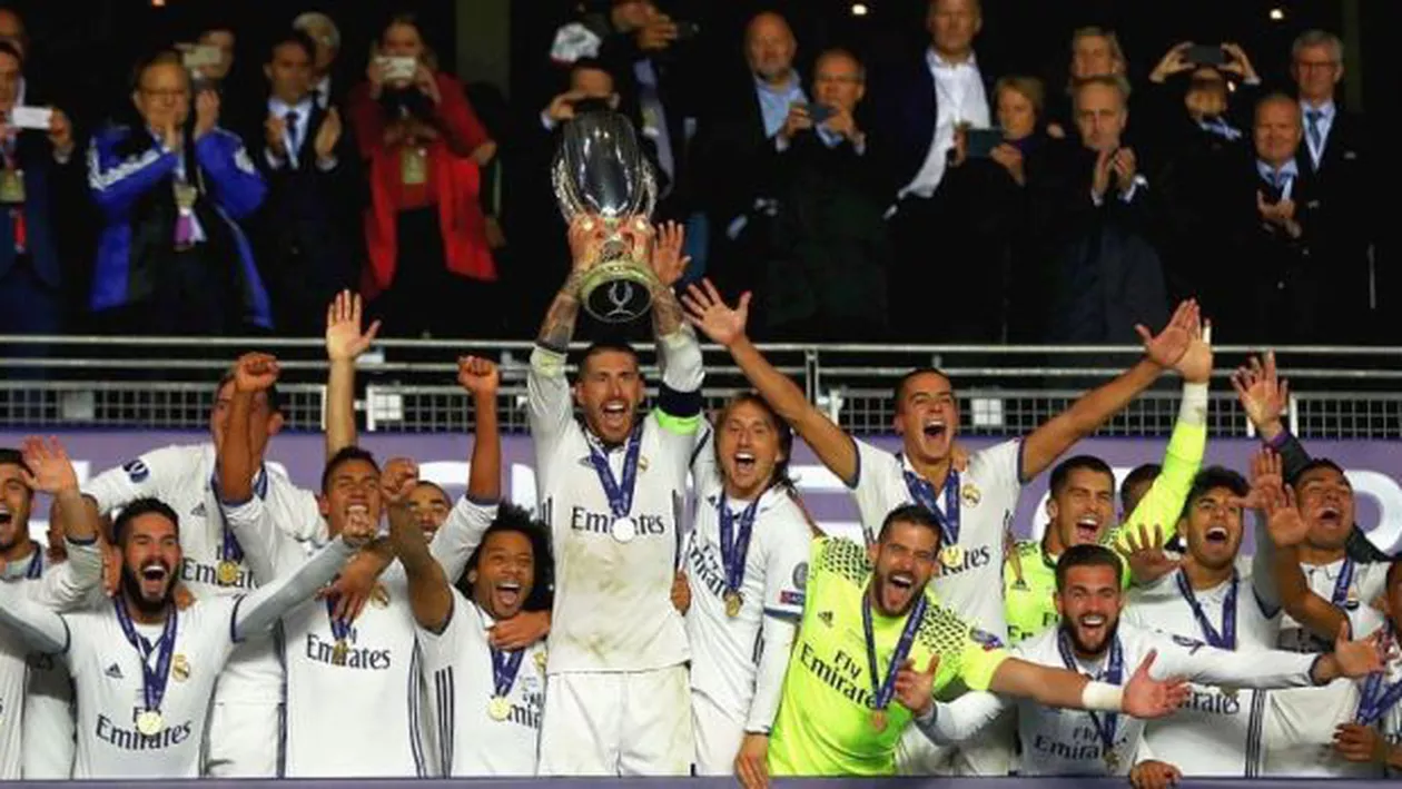 Real Madrid a câștigat Supercupa Europei, după ce a învins-o pe Sevilla în prelungiri,