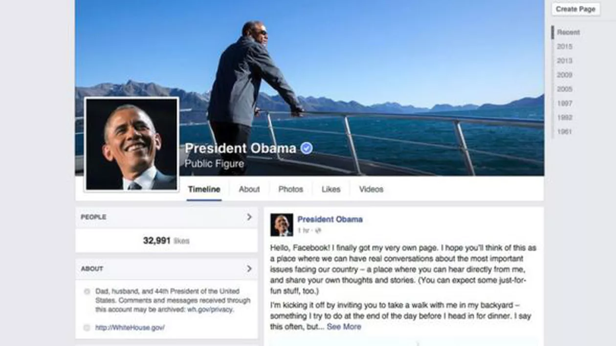 Scrisorile s-au demodat. Americanii îl pot contacta pe Obama pe Facebook