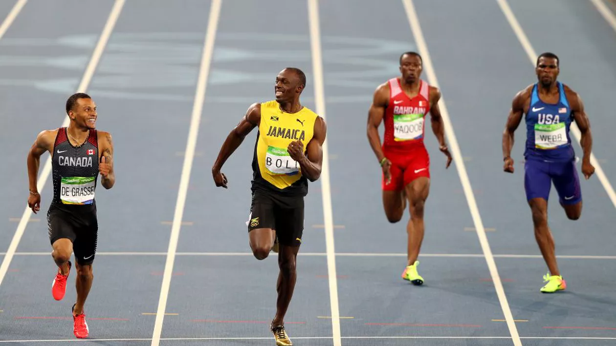 Moment spectaculos la Jocurile Olimpice: Usain Bolt a încetinit în semifinala la 200 metri ca să își aștepte rivalul de pe locul al doilea (FOTO)