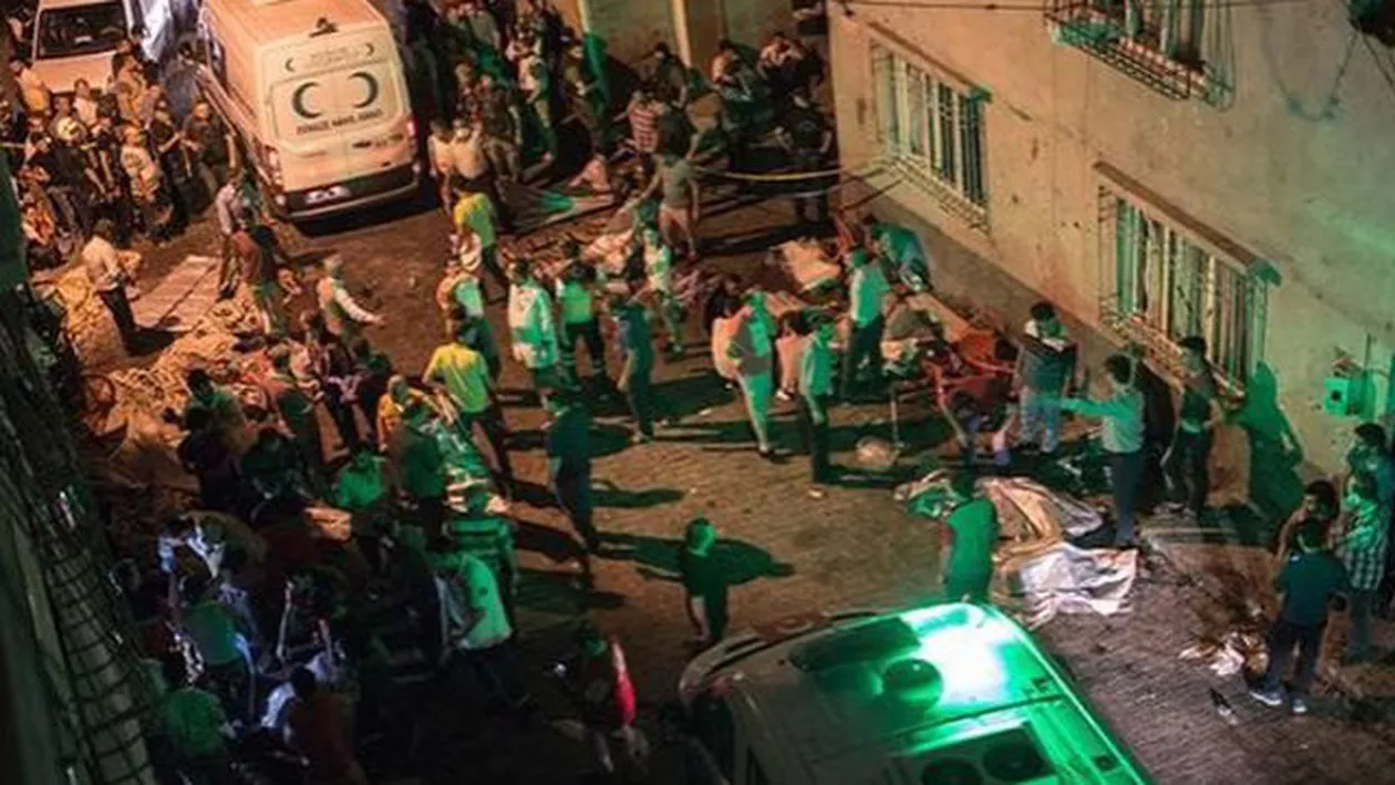 Explozie la o nuntă, în sudul Turciei: Cel puţin 30 de persoane au murit, iar alte 94 au fost rănite (FOTO, VIDEO)