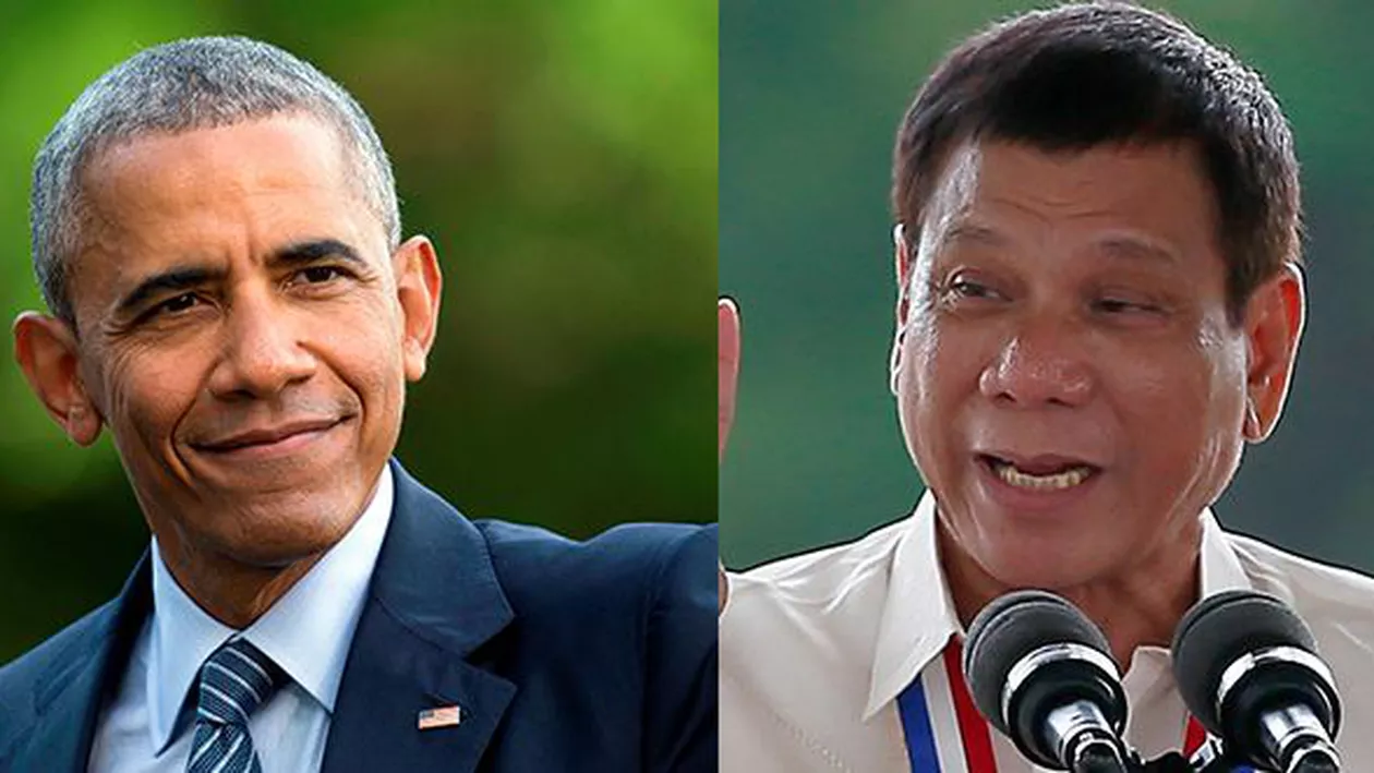 Injurii la nivel înalt! Președintele statului Filipine, limbaj dur la adresa lui Barack Obama