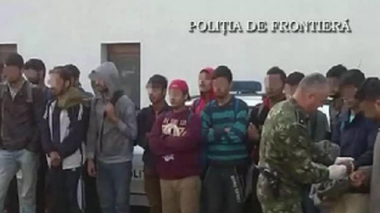 24 de migranţi au fost prinşi în timp ce încercau să intre ilegal din Serbia în România (VIDEO)