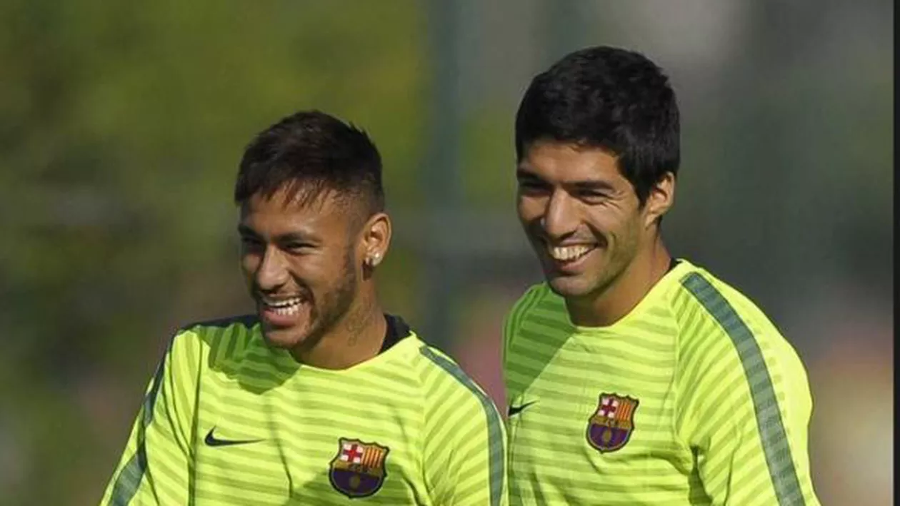 "Ce idiot!": Reacția lui Luis Suarez după ce a căzut victimă în direct a unei farse făcute de Neymar (VIDEO)