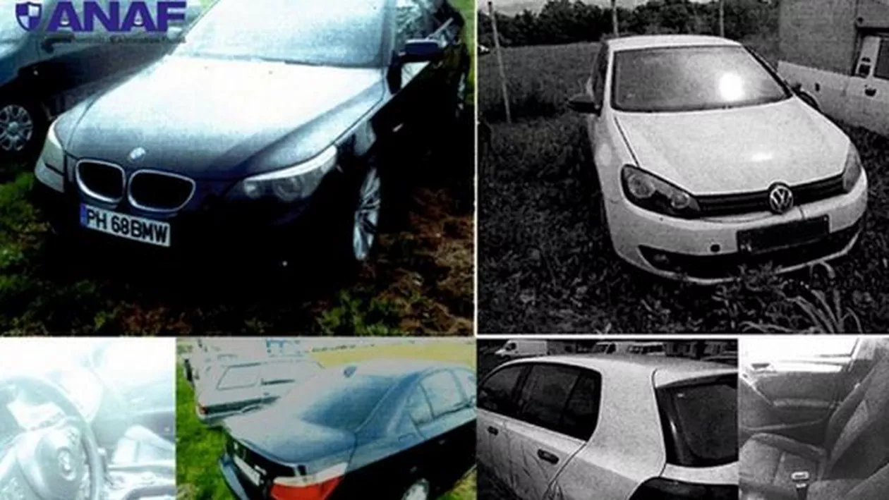 Chilipiruri auto de la Fisc: Cu cât vinde ANAF autoturismele marca BMW și VW confiscate de inspectori