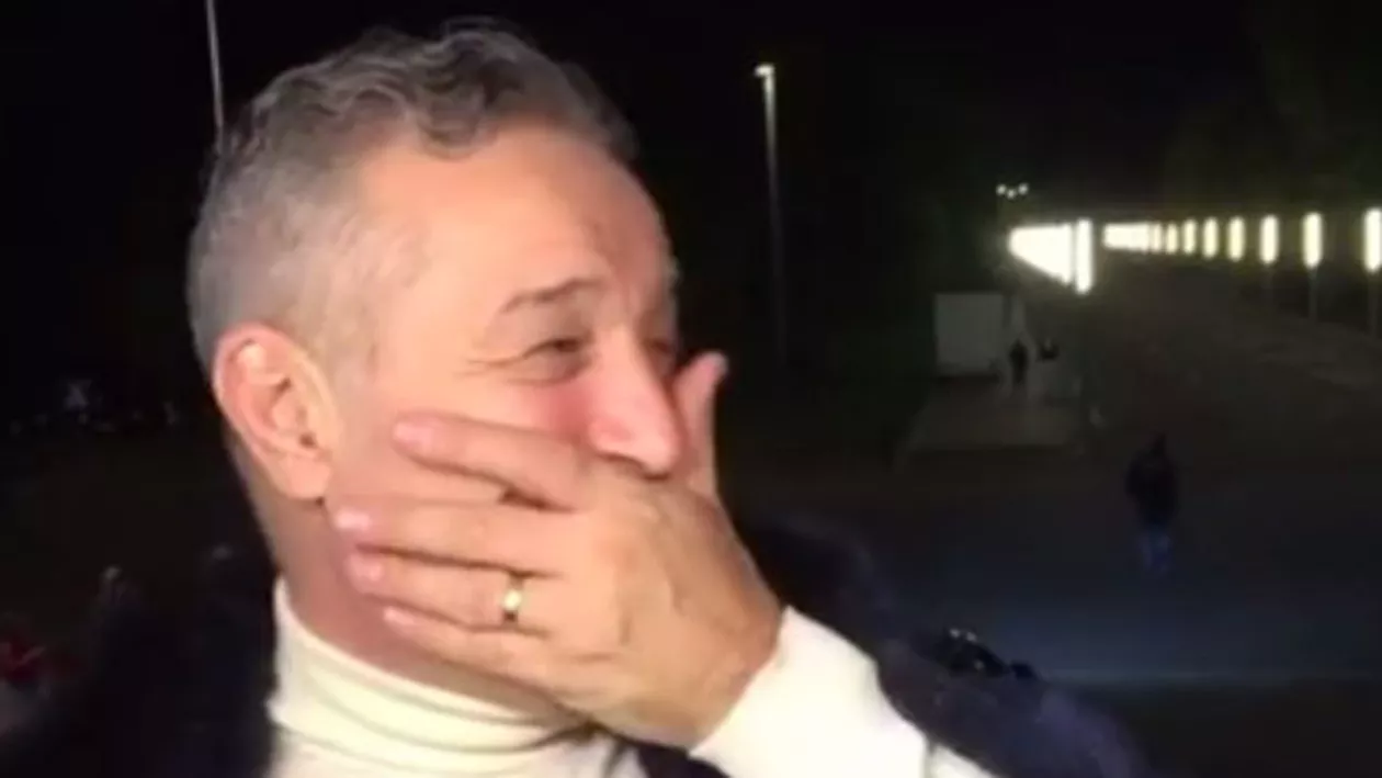 "Lucrare sau lucrătura diavolului?": Gigi Becali a rămas fără un dinte în timp ce vorbea cu reporterii (FOTO)