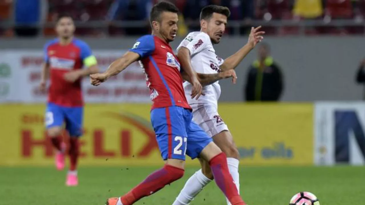 Steaua, la prima înfrângere din acest sezon: CFR Cluj s-a impus cu 2-1 pe Național Arena