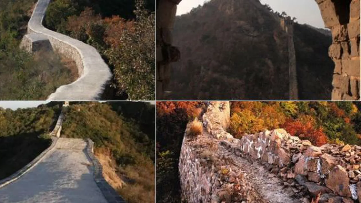 "Intenție bună, rezultat prost": Chinezii revoltați de lucrările autorităților de betonare a unei porțiuni din Marele Zid Chinezesc (FOTO)
