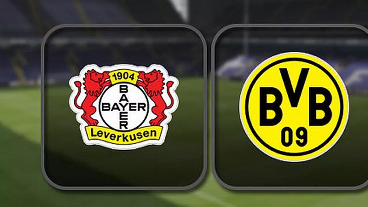 Bayern Leverkusen – Dortmund, derby-ul etapei în Bundesliga: Vezi PARIUL ZILEI de la STANLEYBET