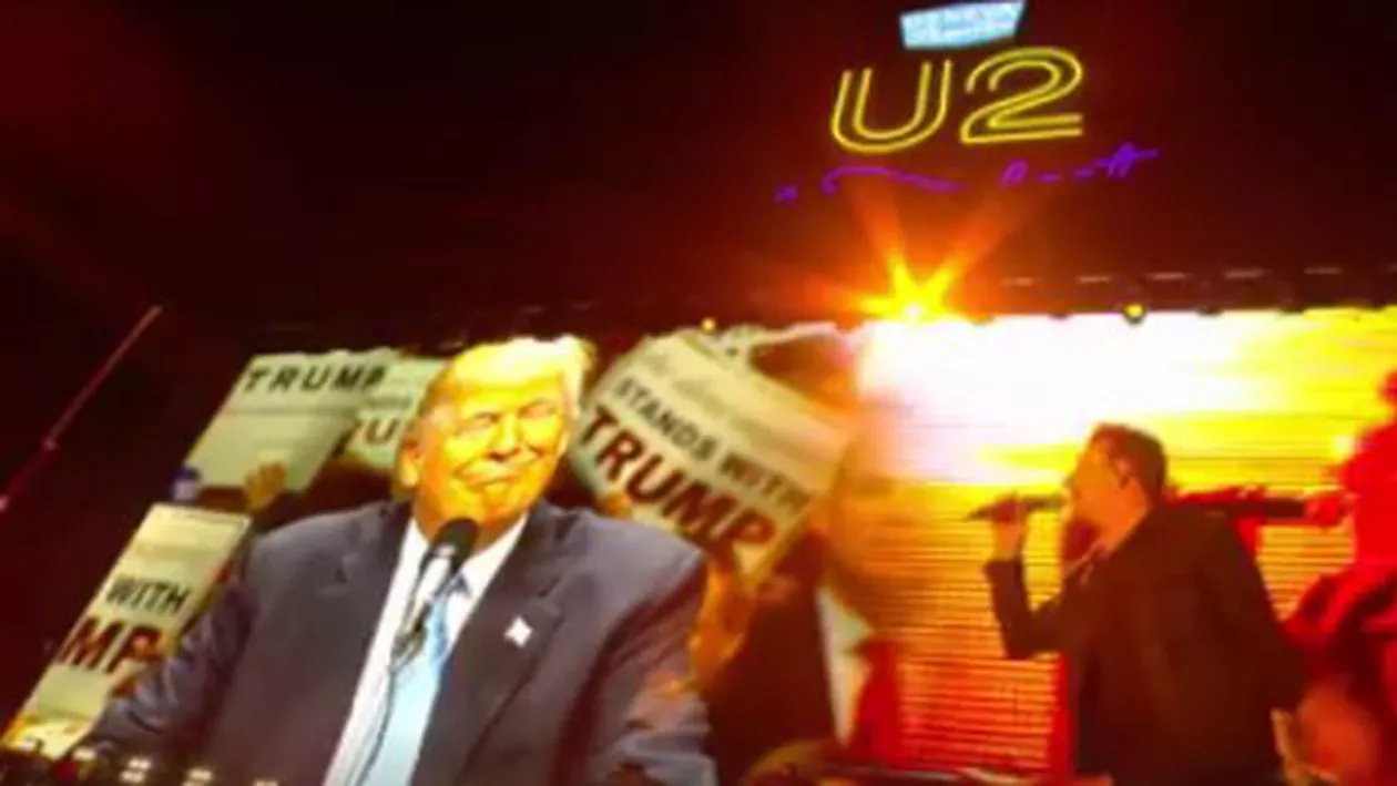 „Libertate”: Formația U2 se pronunță contra lui Donald Trump într-unul din concertele sale (VIDEO)