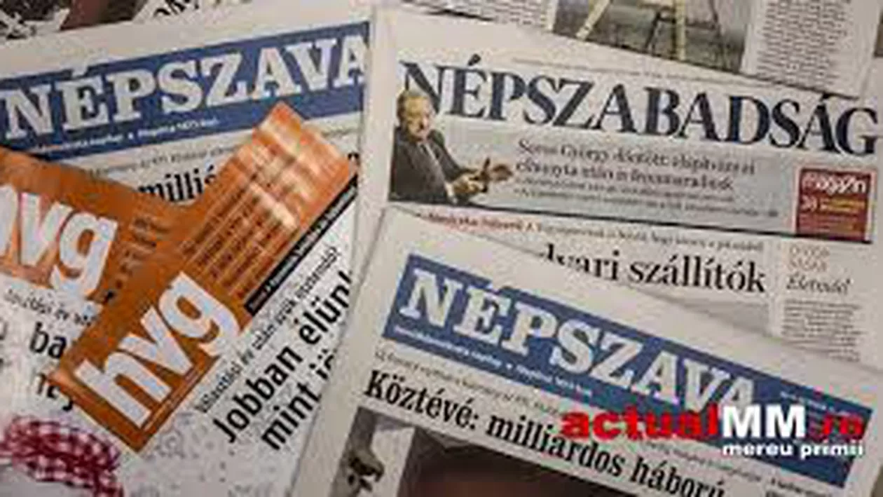 "O zi neagră pentru presă". Cel mai mare ziar de opoziție la adresa premierului din Ungaria, ÎNCHIS (FOTO)