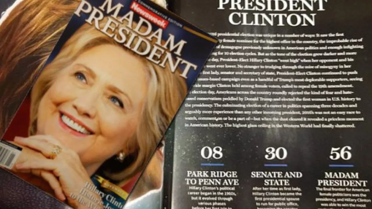 "Doamna Președinte". Gafă de proporții a unei celebre reviste americane, pe care victoria lui Trump a prins-o pe picior greșit (FOTO)