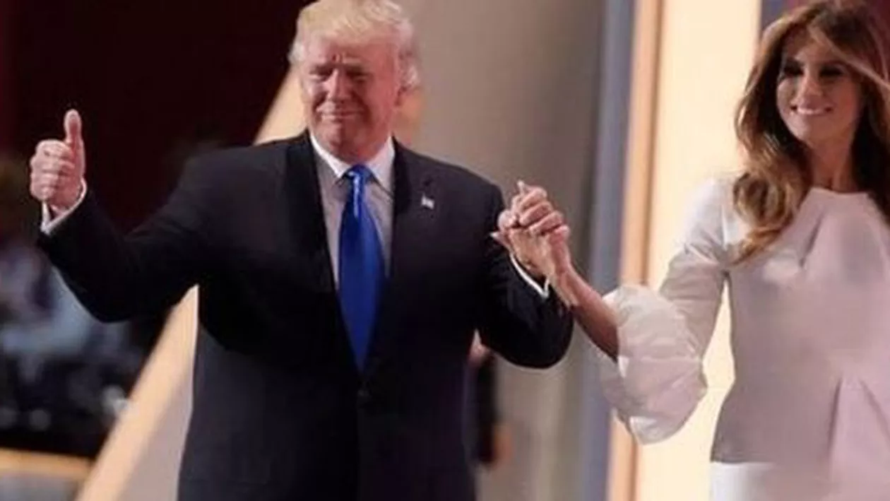 Imagini emoționante de la nunta lui Trump cu fotomodelul Melania (FOTO)