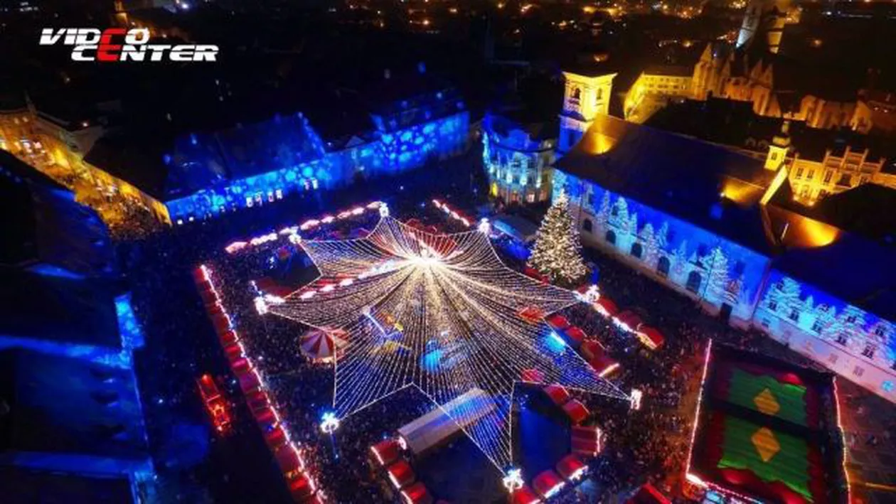 Atmosferă magică la Târgul de Crăciun din Sibiu (FOTO, VIDEO)