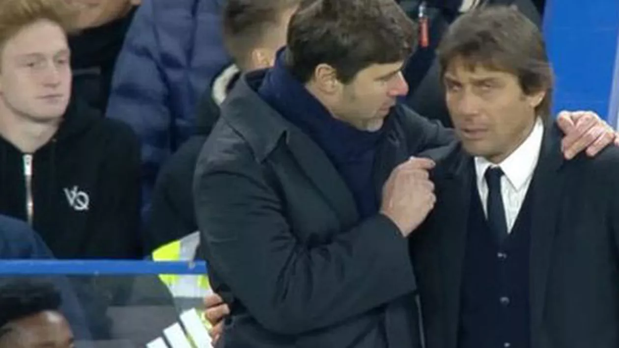 Derby cu SCÂNTEI într Chelsea și Tottenham. Moment FURTUNOS între Conte și Pochettino în timpul meciului. Ce și-au spus cei doi tehnicieni