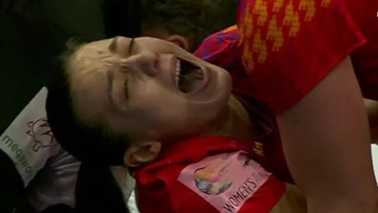 Cristina Zamfir, aproape de o accidentare HORROR după golul decisiv marcat contra Germaniei (VIDEO)