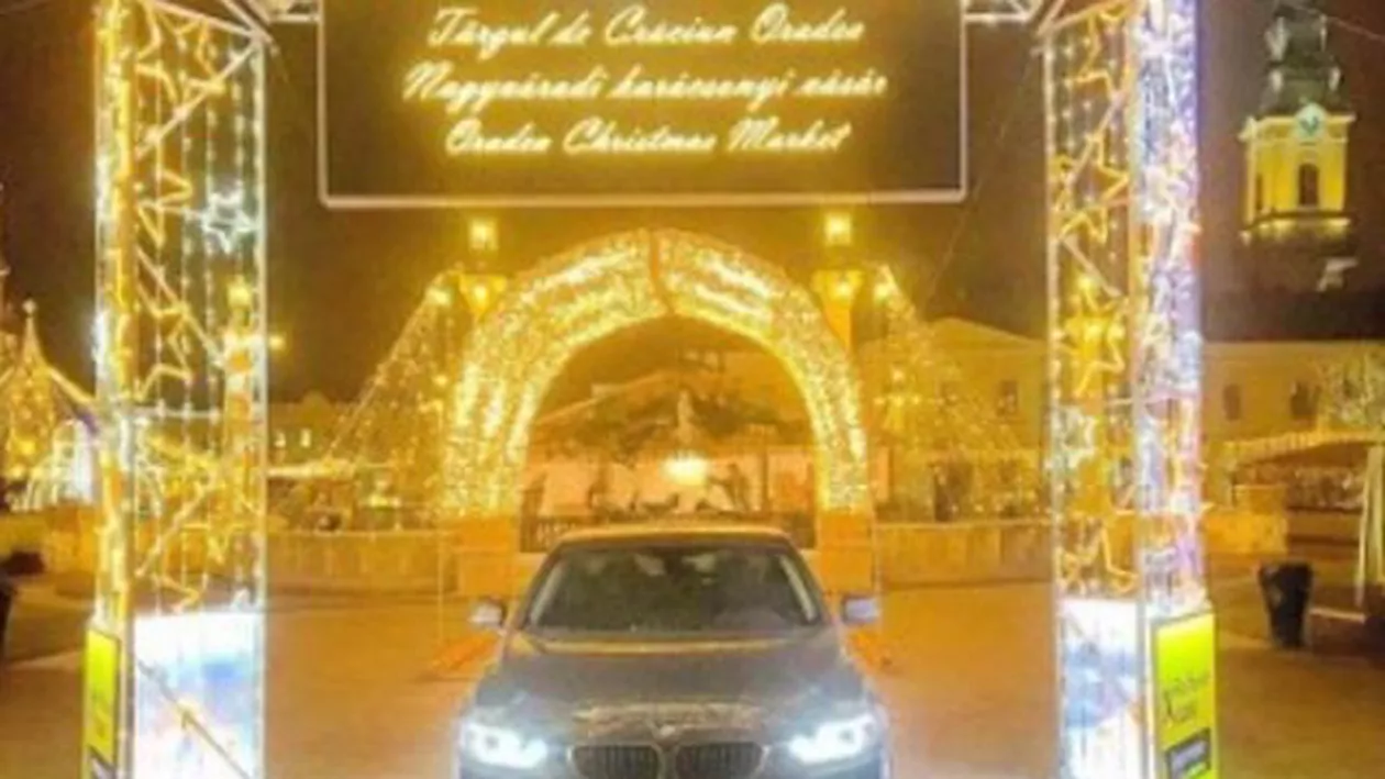 Operațiune de identificare a “jmekerului” care și-a parcat BMW-ul FIX sub poarta Târgului de Crăciun! (FOTO)