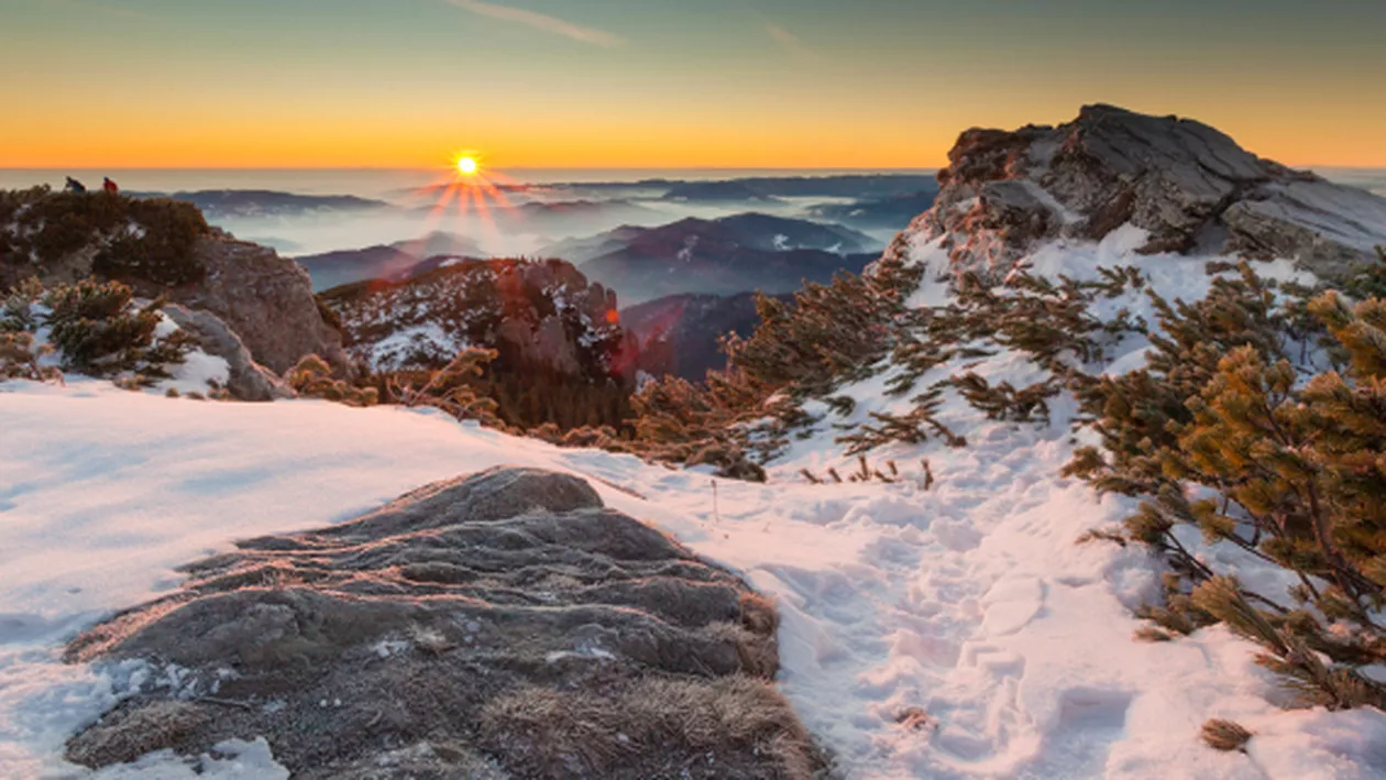 Temperaturi resimțite de minus 59 grade Celsius în Ceahlău