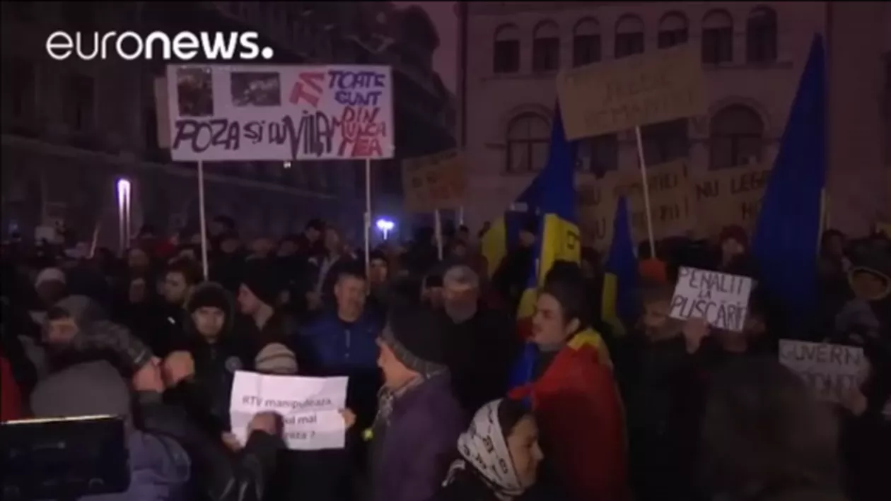 EuroNews prezintă protestul de la București: DNA să vină să vă ia! (VIDEO)