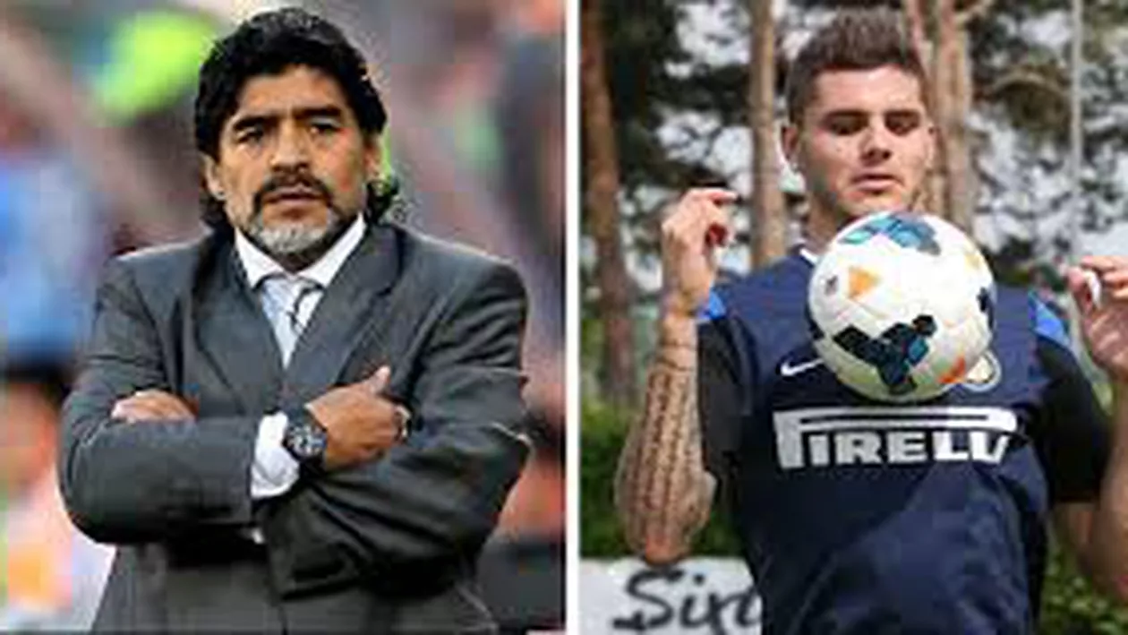 „Icardi este un trădător. Nu te poţi duce în casa unui prieten să-i furi soţia”. Diego Maradona DĂ DE PĂMÂNT cu atacantul lui Inter (FOTO)