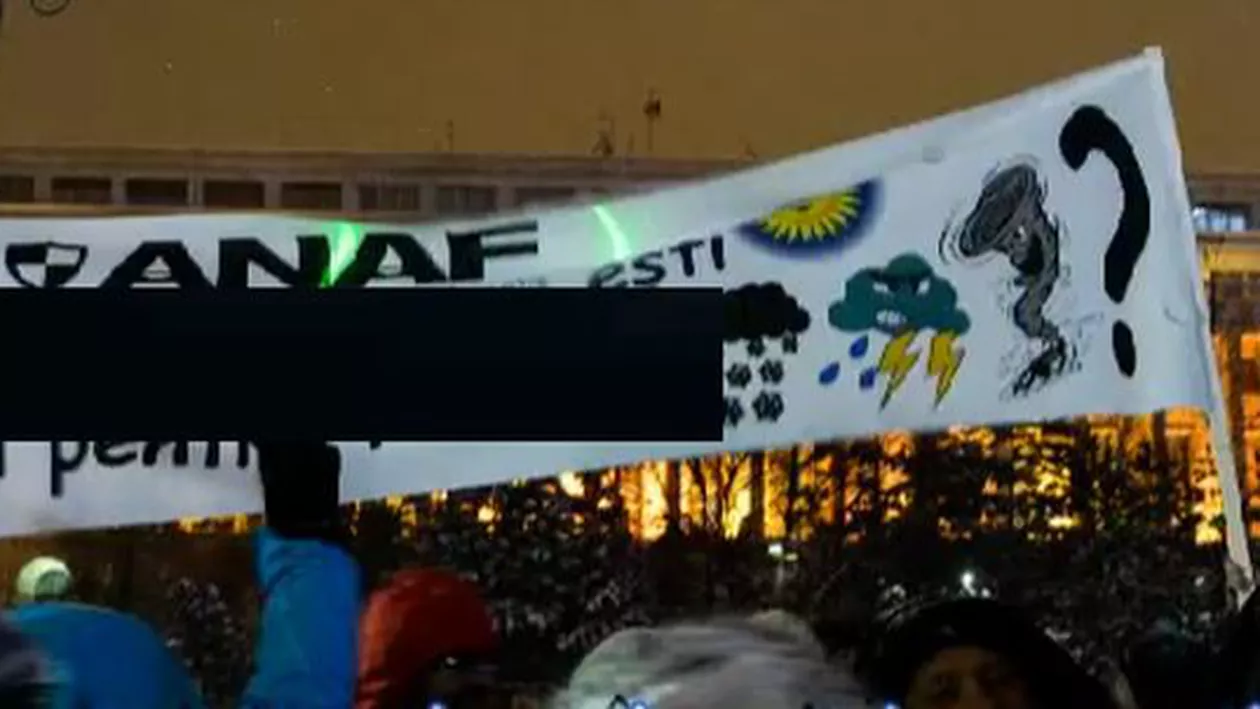 ULUITOR: Un grup de protestatari a fost alungat din Piața Victoriei în urma unui mesaj către ANAF (VIDEO)