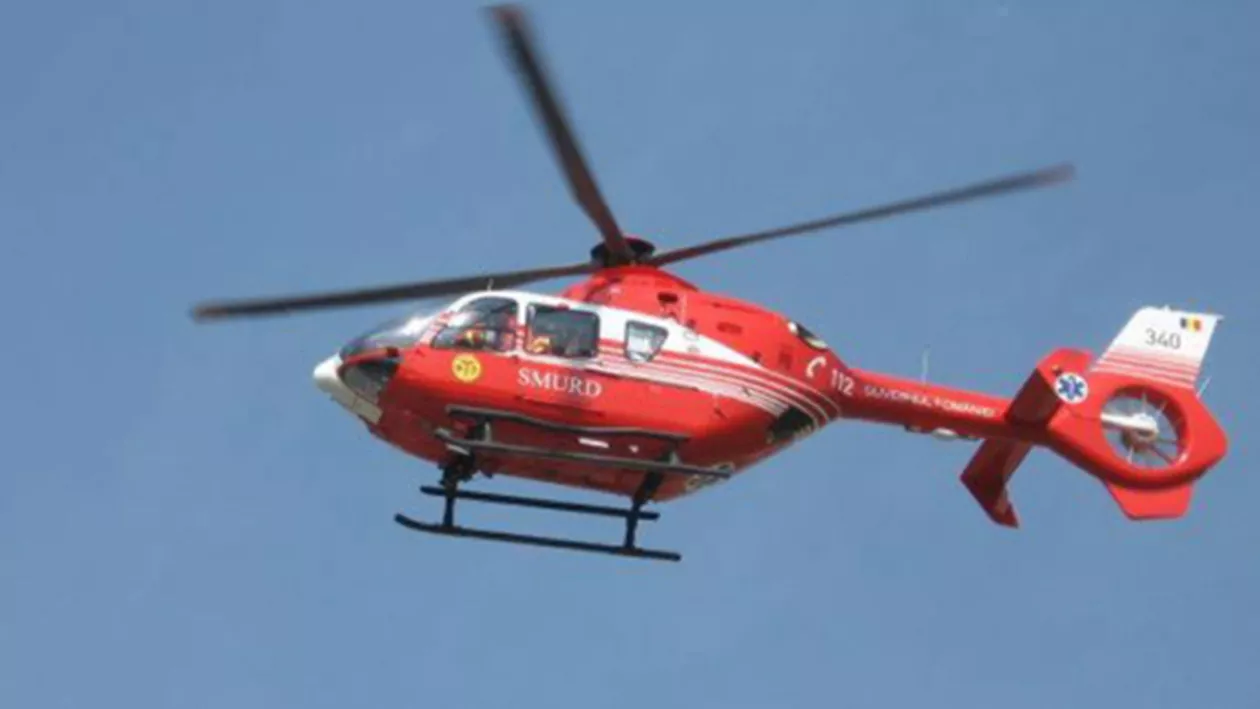 Premieră la SMURD: Salvare aeriană cu troliul în Munții Făgărași