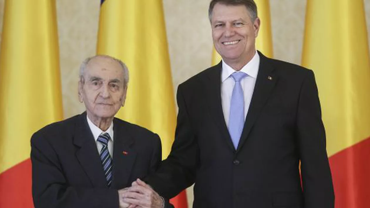 Iohannis: Mircea Ionescu-Quintus reprezintă personificarea unui secol de istorie şi a opt decenii de identificare cu valorile liberalismului şi ale democraţiei (VIDEO, FOTO)