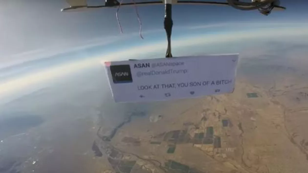 Trump, vizat de primul protest în stratosferă din istorie: ”Privește asta, nemernicule!” (VIDEO)