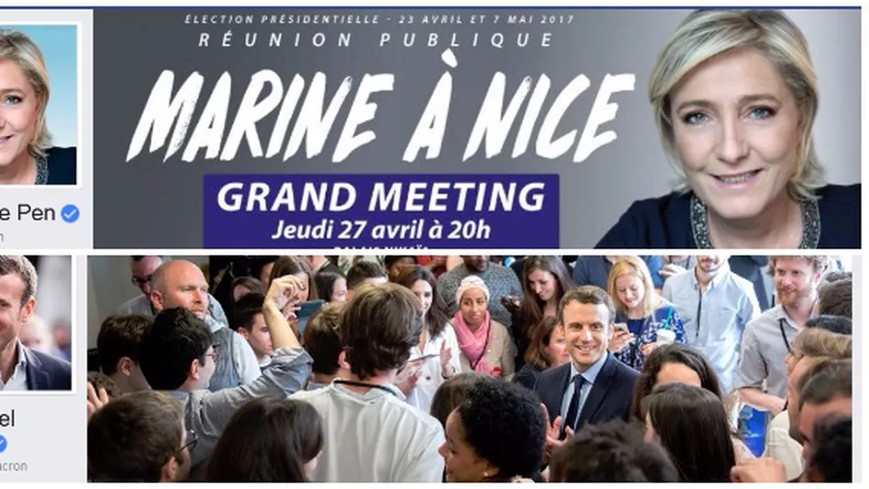 REVOLUŢIA FACEBOOK va decide şi alegerile din Franţa? Naţionalista Le Penn are de patru ori mai mulţi urmăritori decât independentul Macron pe reţelele de socializare