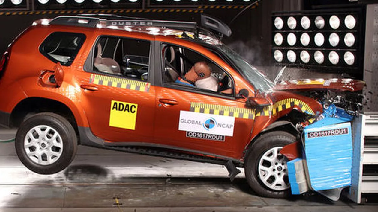 Duster a primit zero stele în versiunea sa de bază la testele Global NCAP 2017 (VIDEO)