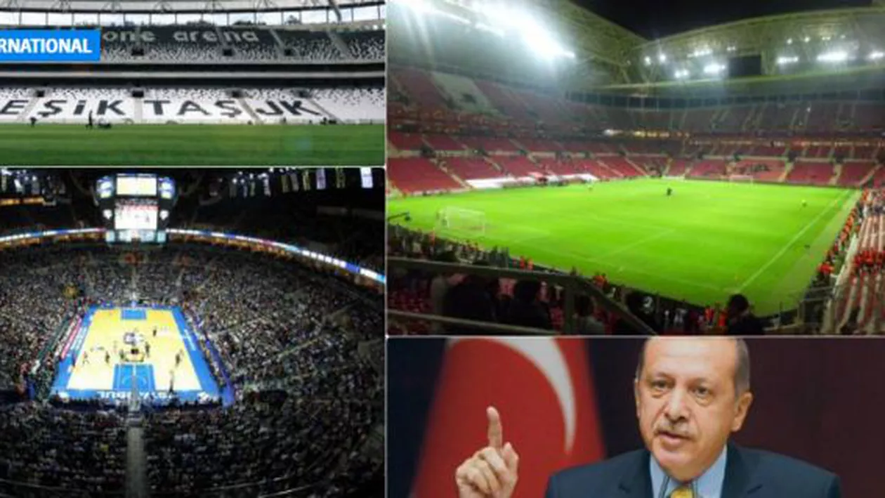 Recep Erdogan a interzis folosirea cuvântului "Arena" în denumirea stadioanelor din Turica. Care este explicația liderului turc