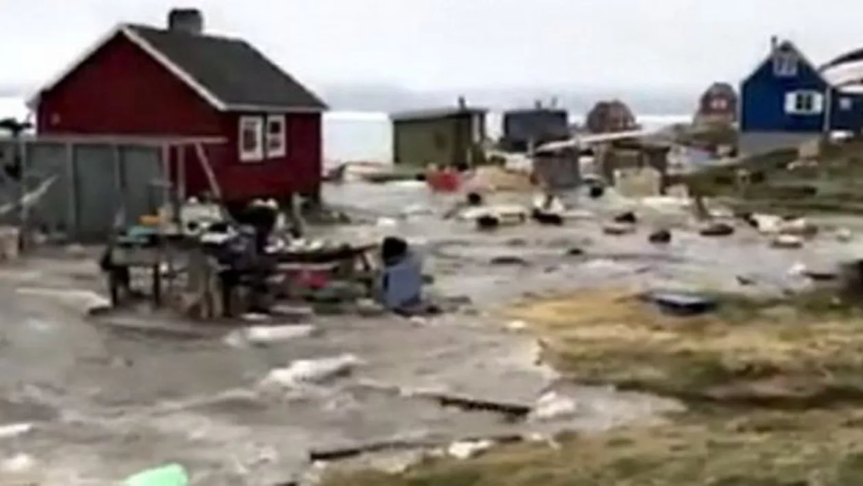 TSUNAMI în Groenlanda, în urma unui cutremur (VIDEO)