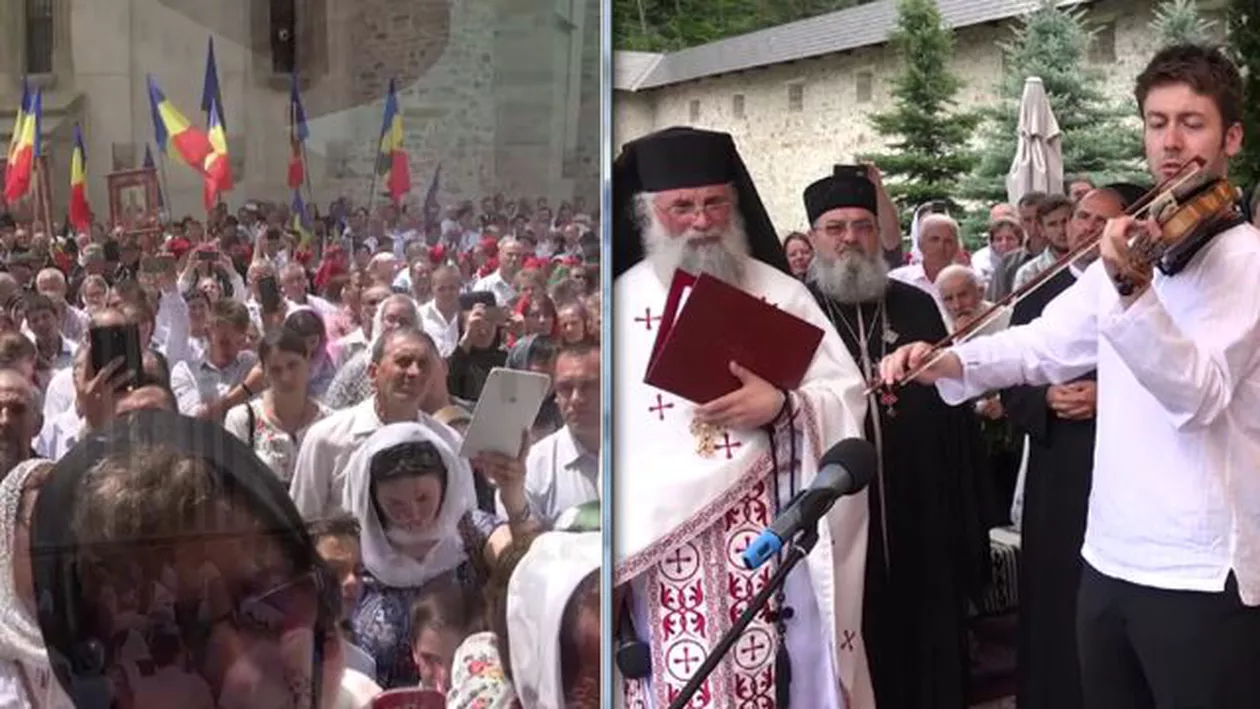 Moment EMOȚIONANT la Mănăstirea Putna! "Balada" lui Ciprian Porumbescu, interpretată magistral (VIDEO, FOTO)