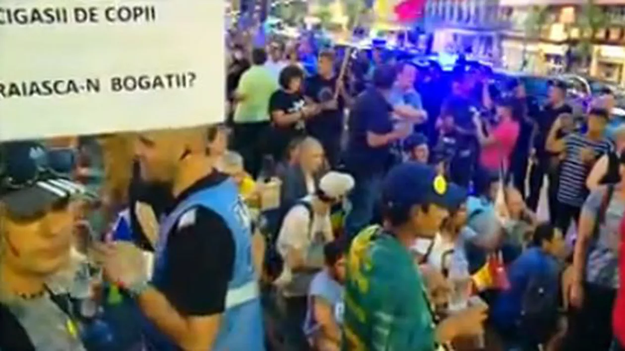 INCIDENTE la manifestațiile din Capitală: Un protestatar a fost REȚINUT (VIDEO)