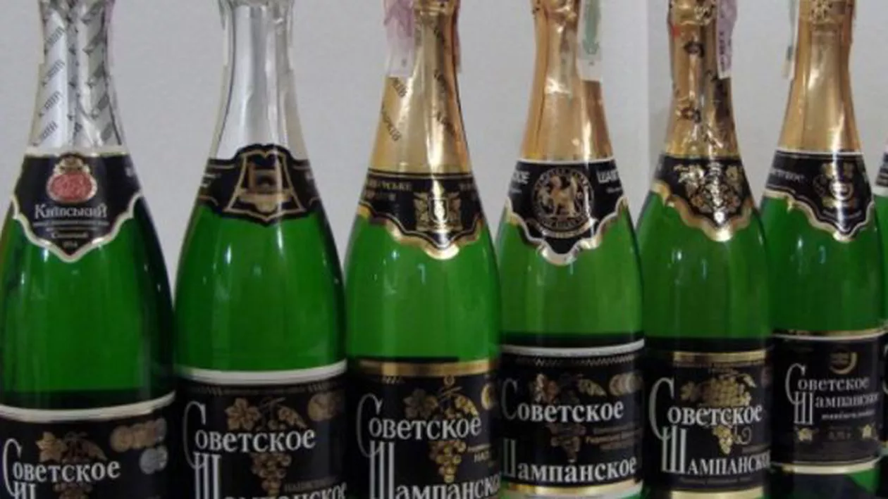 Șampanie sovietică INTERZISĂ în România (FOTO)