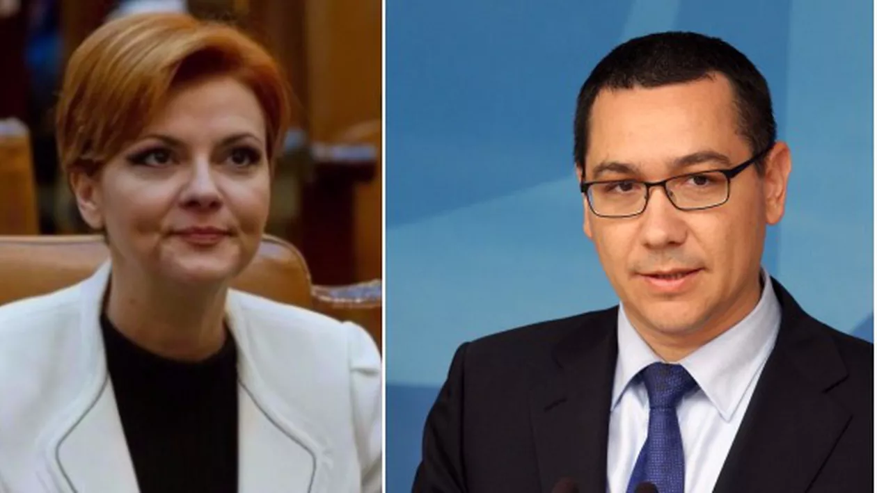 Lia Olguța Vasilescu, ATAC DUR la adresa lui Victor Ponta: Suferă de „amnezie de vară”