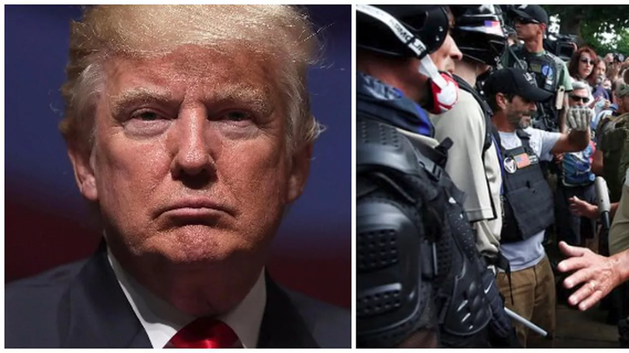 SUA: Donald Trump denunță 'URA' după VIOLENȚELE din Virginia