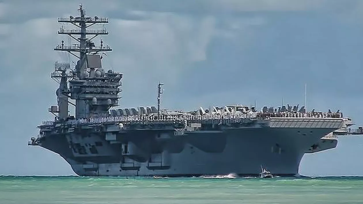 Pentagon: O dronă iraniană, apropiere ”periculoasă” de un portavion american 