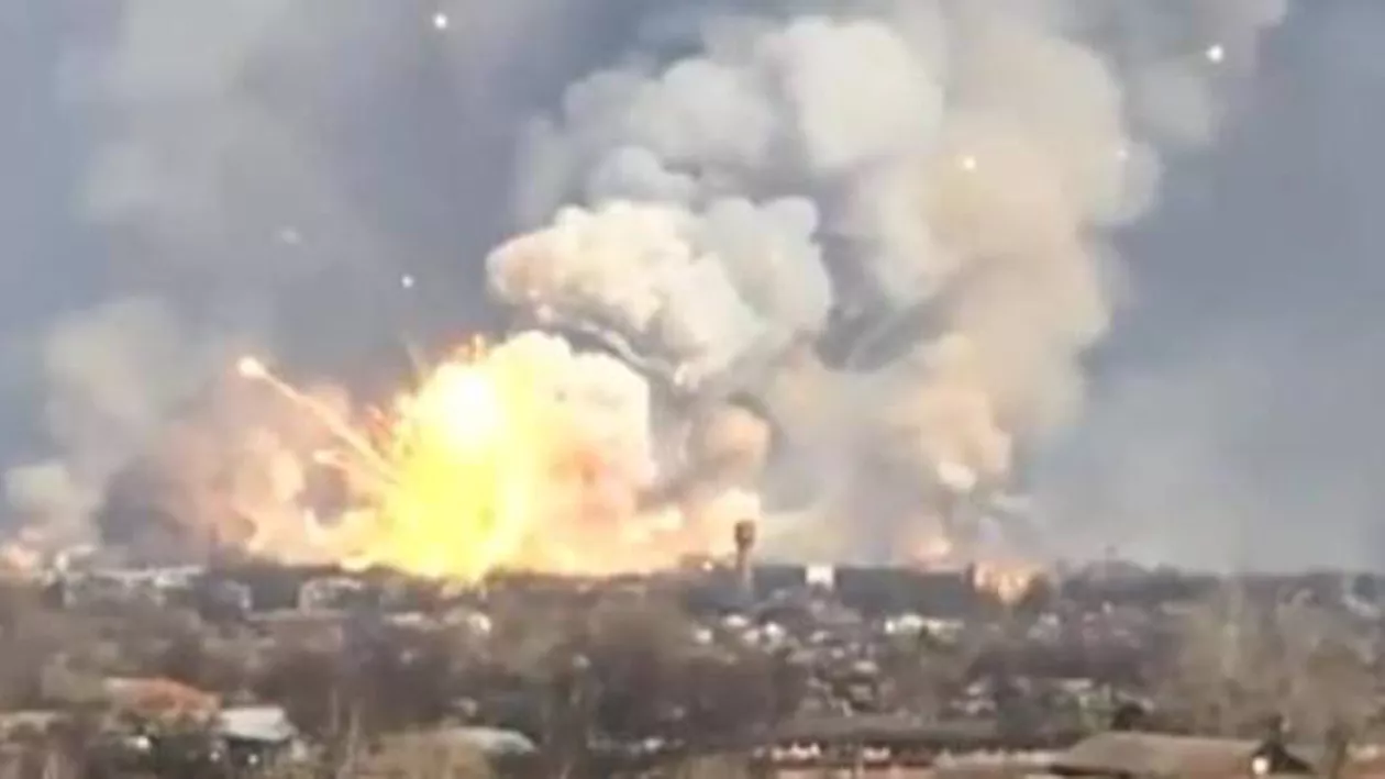 PANICĂ în Ucraina! EXPLOZIE în centrul Kievului, în timpul festivităților de Ziua Independenței (VIDEO)