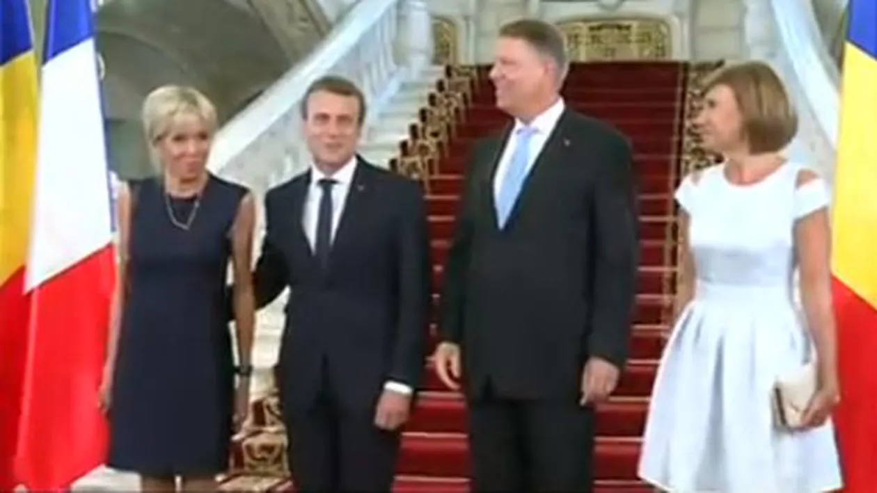 Carmen Iohannis și Brigitte Macron au luat masa împreună. Cele două prime doamne au impresionat prin ținutele afișate (VIDEO)