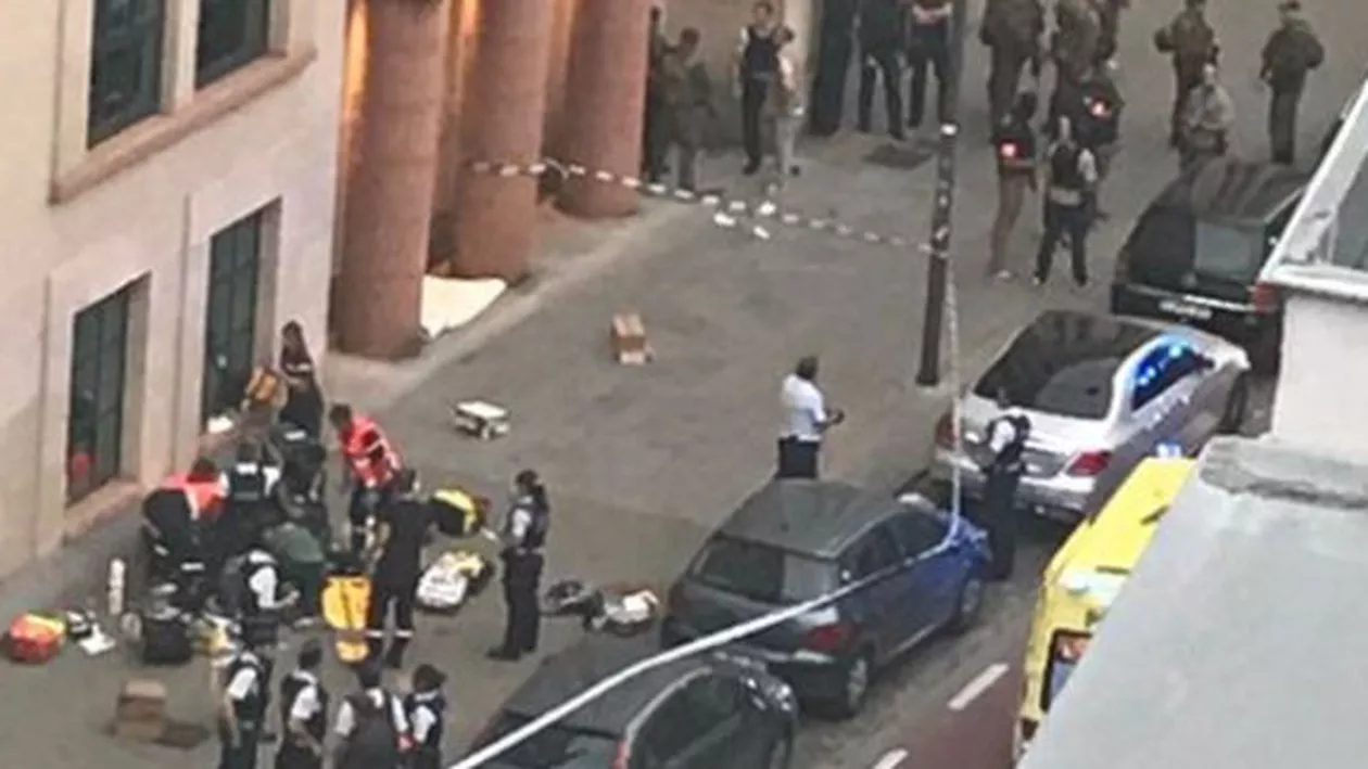 ALARMĂ în Belgia! Un bărbat înarmat cu un cuțit a atacat doi soldați (FOTO)