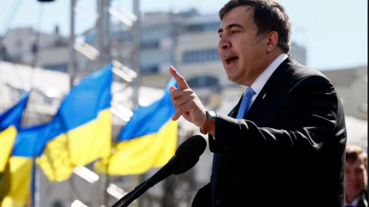 Șaakashvili vrea să mărșăluiasca spre Ucraina: Autoritățile de la Kiev baricadează granița