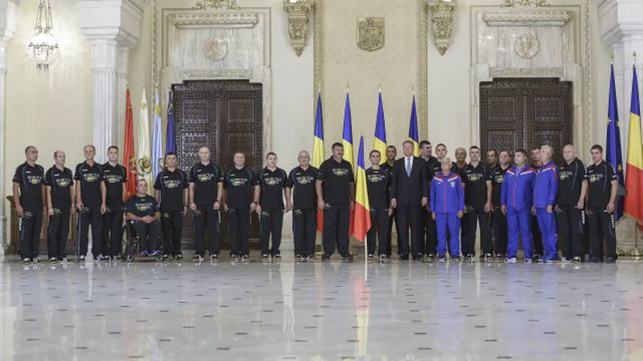 Momente emoționante la Cotroceni: Președintele a primit delegația română care va participa la olimpiada militarilor răniți pe front (FOTO)