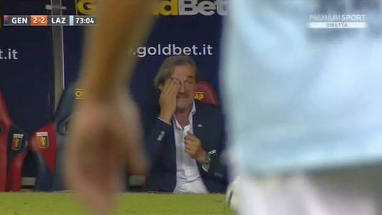Seară importantă pentru un mare antrenor din Italia: A început să plângă în timpul meciului