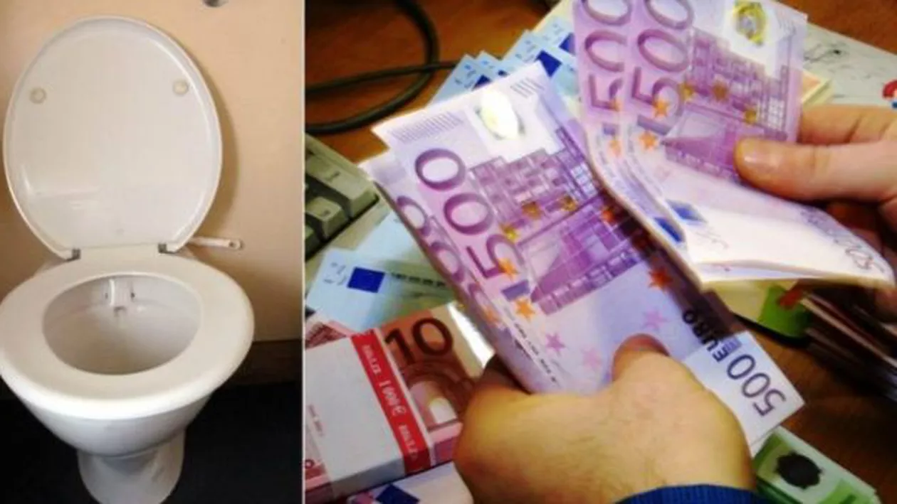 Nu e glumă! Un necunoscut înfundă toaletele cu bancnote de 500 euro, în Elveția!